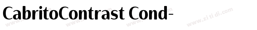 CabritoContrast Cond字体转换